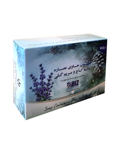 صابون دست و صورت دانه کاج و مریم گلی-پک ٣ عددی