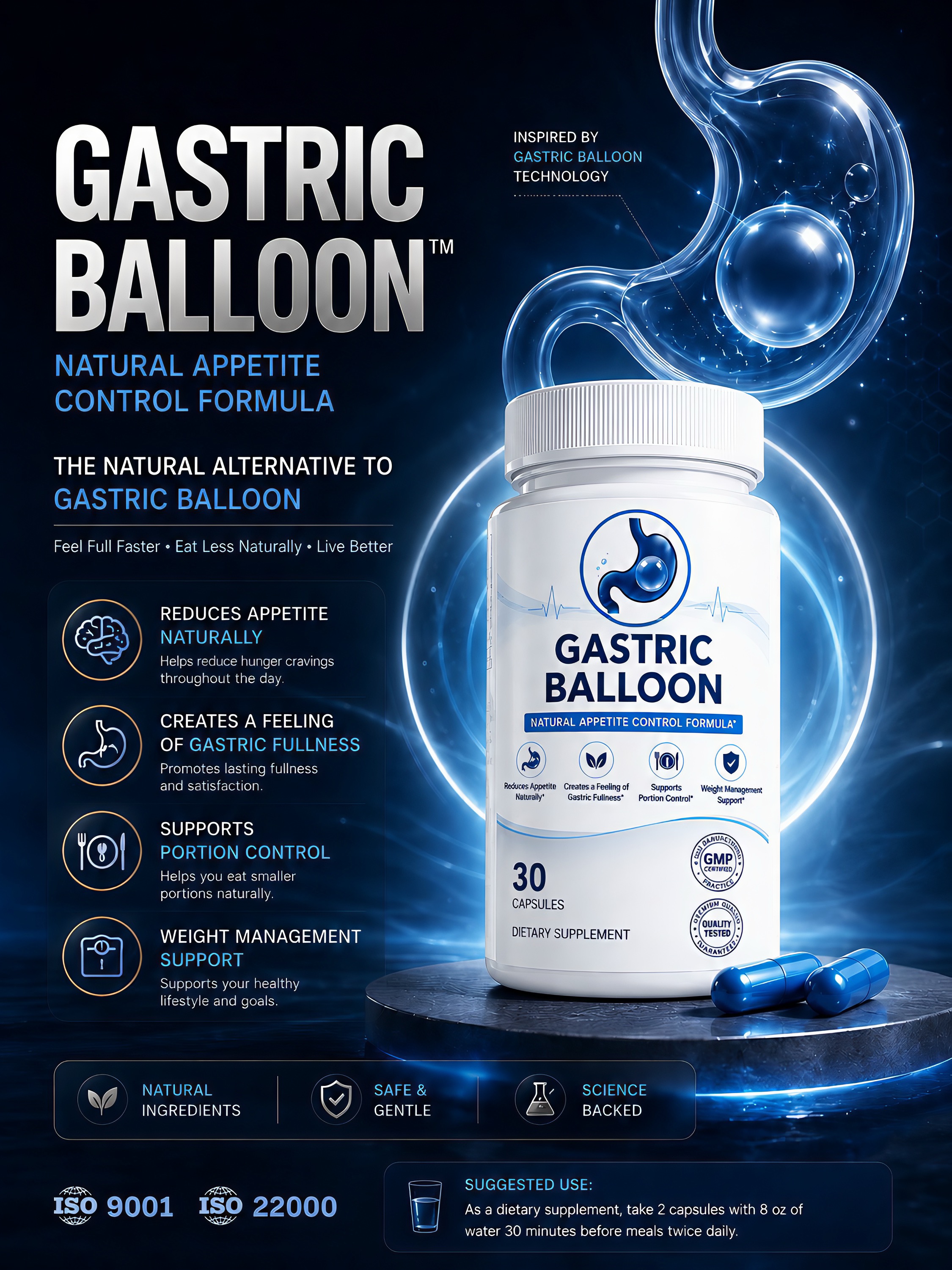 دوره لاغری قرص ( gastric balloon ) کاهش وزن 14 تا 16 کیلو در 60 روز